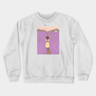 Lavender Cottage Crewneck Sweatshirt